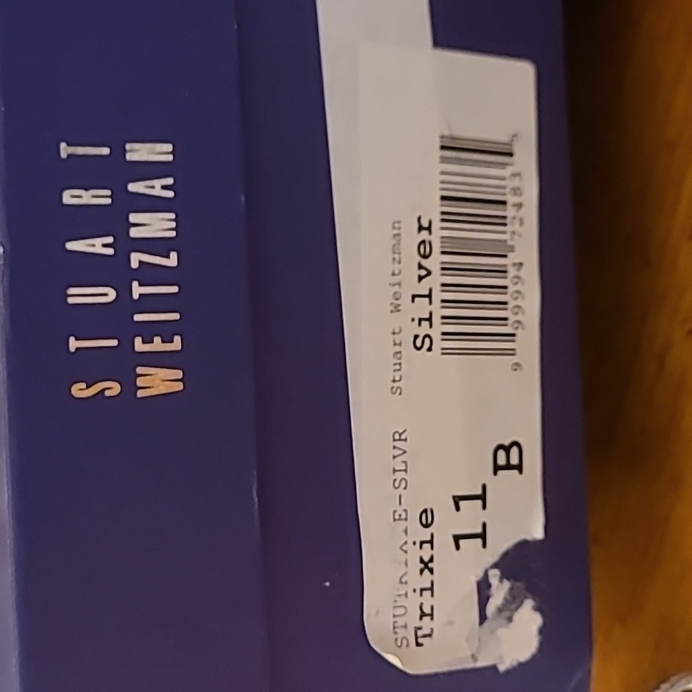 Stuart Weitzman Silver Strappy Heels Size 11 B - Picture 2 of 10